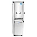 Ver imagem 1 de Bebedouro de Coluna 30 Litros Aguagel Inox 2 Torneiras Geladas Frente 1 Gelada Lateral 127V