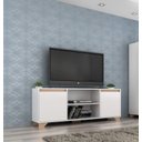 Ver imagem 3 de Rack 160cm Benevello 2031 Branco/siena Quiditá 2031 Bac/siena