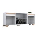 Ver imagem 2 de Rack 160cm Benevello 2031 Branco/siena Quiditá 2031 Bac/siena