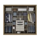 Ver imagem 3 de Guarda-Roupa Casal com Espelho 4 Portas de Correr Elegance Henn