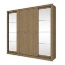 Ver imagem 2 de Guarda-Roupa Casal com Espelho 4 Portas de Correr Elegance Henn