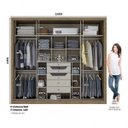 Ver imagem 4 de Guarda-Roupa Casal com Espelho 4 Portas de Correr Elegance Henn