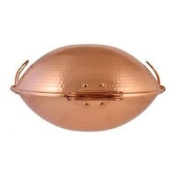 Panela Portuguesa Cataplana De Cobre Martelada 3 Litros - 2