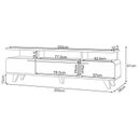 Ver imagem 4 de Rack Bancada para Sala Essenza 2.0 Off White Castanho – Hb Móveis