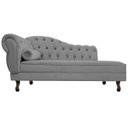 Ver imagem 5 de Kit Diva Recamier Diana 160cm Lado Direito e 02 Poltronas Classic Suede Cinza - ADJ Decor