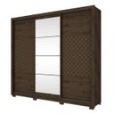 Ver imagem 6 de Guarda-Roupa Casal 3 Portas de Correr 4 Gavetas Cancun Henn