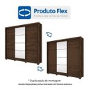 Ver imagem 3 de Guarda-Roupa Casal 3 Portas de Correr 4 Gavetas Cancun Henn