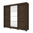 Ver imagem 4 de Guarda-Roupa Casal 3 Portas de Correr 4 Gavetas Cancun Henn