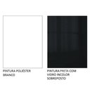 Ver imagem 3 de Armário Aéreo Madesa Lux 40cm 1 Porta Branco Preto