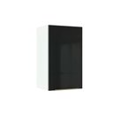 Ver imagem 1 de Armário Aéreo Madesa Lux 40cm 1 Porta Branco Preto