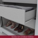 Ver imagem 7 de Guarda-Roupa Casal 3 Portas de Correr 3 Gavetas Amaro Henn