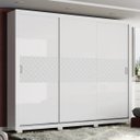 Ver imagem 4 de Guarda-Roupa Casal 3 Portas de Correr 3 Gavetas Amaro Henn