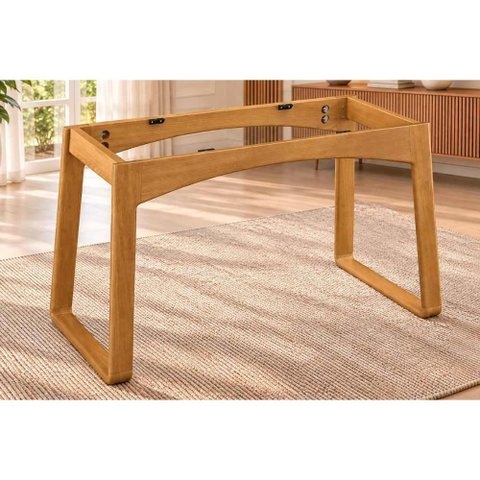 Base Mesa Jantar Zelia Madeira 130cm Carvalho Kappesberg
