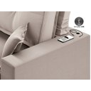 Ver imagem 6 de Sofá Palermo 2,80m Retrátil e Reclinável Velosuede Bege - Netsofás