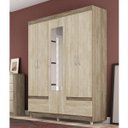 Ver imagem 5 de Guarda-Roupa Casal com Espelho 5 Portas Golden Demóbile