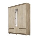 Ver imagem 2 de Guarda-Roupa Casal com Espelho 5 Portas Golden Demóbile