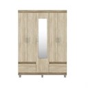 Ver imagem 4 de Guarda-Roupa Casal com Espelho 5 Portas Golden Demóbile