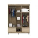 Ver imagem 3 de Guarda-Roupa Casal com Espelho 5 Portas Golden Demóbile