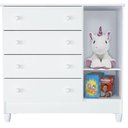 Ver imagem 6 de Quarto de Bebê Ariel 4 Portas com Berço Americano Multifuncional Cleo Branco com Colchão Gazin - Car