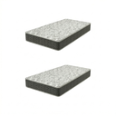 Ver imagem 1 de Kit 2 Colchões Solteiro Espuma D28 88CMX17CMX188CM Montreal Yescasa Grafite Cinza