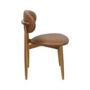 Ver imagem 2 de Conjunto de Mesa Celebra de Parede 8 Lugares Tampo em MDF Corano Marrom Mescla 180x135cm