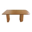 Ver imagem 3 de Conjunto de Mesa Celebra de Parede 8 Lugares Tampo em MDF Corano Marrom Mescla 180x135cm