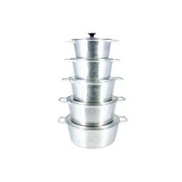 Jogo Caçarolas Panela Polida Alça Alumínio Fundido 16 a 24 - 1