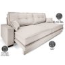 Sofá Palermo 2,20m Retrátil e Reclinável Velosuede Areia - Netsofás - 3