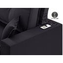 Ver imagem 6 de Sofá Palermo 2,00m Retrátil e Reclinável Velosuede Preto - Netsofás