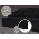 Ver imagem 7 de Sofá Palermo 2,20M Retrátil e Reclinável Velosuede Preto - NetSofás
