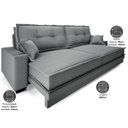 Ver imagem 3 de Sofá Palermo 2,00m Retrátil e Reclinável Velosuede Grafite - Netsofás