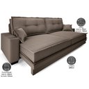 Ver imagem 3 de Sofá Palermo 2,00m Retrátil e Reclinável Velosuede Marrom - Netsofás