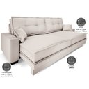 Ver imagem 3 de Sofá Palermo 2,40m Retrátil e Reclinável Velosuede Areia - Netsofás