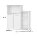 Ver imagem 4 de Armário de Cozinha Fruteira Stilo 2 Portas 2 Cestos Branco - Pnr Móveis