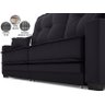 Sofá Palermo 2,80m Retrátil e Reclinável Velosuede Preto - Netsofás - 4