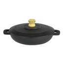 Ver imagem 1 de Frigideira Sautoir Ferro Fundido Tampa Ferro Santana 24 Cm