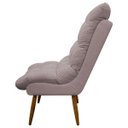Ver imagem 6 de Poltrona Decorativa para Sala Consultório Clínica Recepção Salão Manicure Sufler Decorativa Linho
