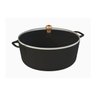 Caçarola Gourmet Ferro Fundido Alça Ferro Tampa Vidro 26cm - 1