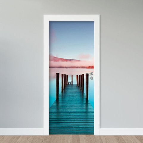 Adesivo de Porta - Paisagem Pier 1