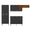 Ver imagem 6 de Armário de Cozinha Compacta Modulada Versatile Multimóveis Mp2302 C/ Balcão e Paneleiro