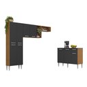 Ver imagem 2 de Armário de Cozinha Compacta Modulada Versatile Multimóveis Mp2302 C/ Balcão e Paneleiro