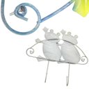 Ver imagem 4 de Gancho Metal Sapinho Duplo Kit 4 Uni Enfeite Decoraçao Parede Pendura Chave Bone Bolsa Cabide Sala C