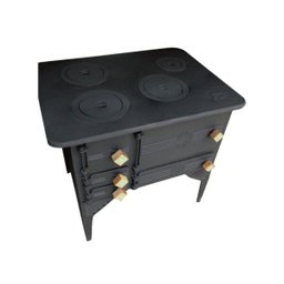 Fogão Lenha Portátil Ferro Fundido Santana 71x58x77 Cm - 1