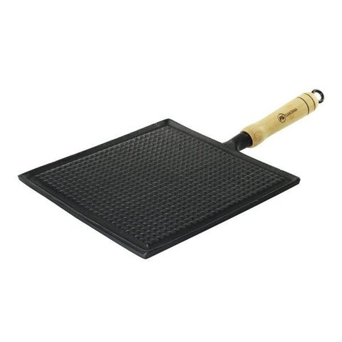 Bifeteira Quadrada Estriada com Cabo Santana 22cm