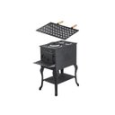 Ver imagem 1 de Fogão Lenha Churrasqueira Portátil Ferro Fundido 50x33x75 Cm