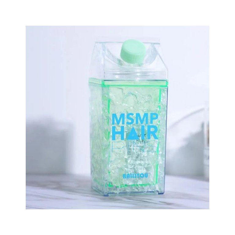 Copo Gel Squeeze Garrafa congelante canudo bico Verde 400ml