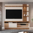 Ver imagem 1 de Estante Painel Home para Tv 55" Mariana Pérola Metaliz/amêndoa- Mabe Magazine