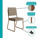 Ver imagem 4 de Conjunto Sala de Jantar 4 Cadeiras Charlotte Carraro