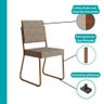 Conjunto Sala de Jantar 4 Cadeiras Charlotte Carraro - 4