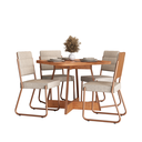 Ver imagem 2 de Conjunto Sala de Jantar 4 Cadeiras Charlotte Carraro